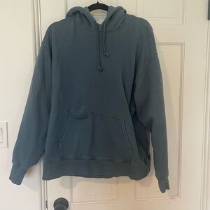 Aritzia Blue Relaxed Fit boyfriend Hoodie Sweatshirt